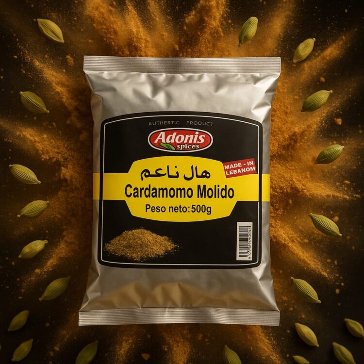 Cardamomo Molido, 500gr, Adonis